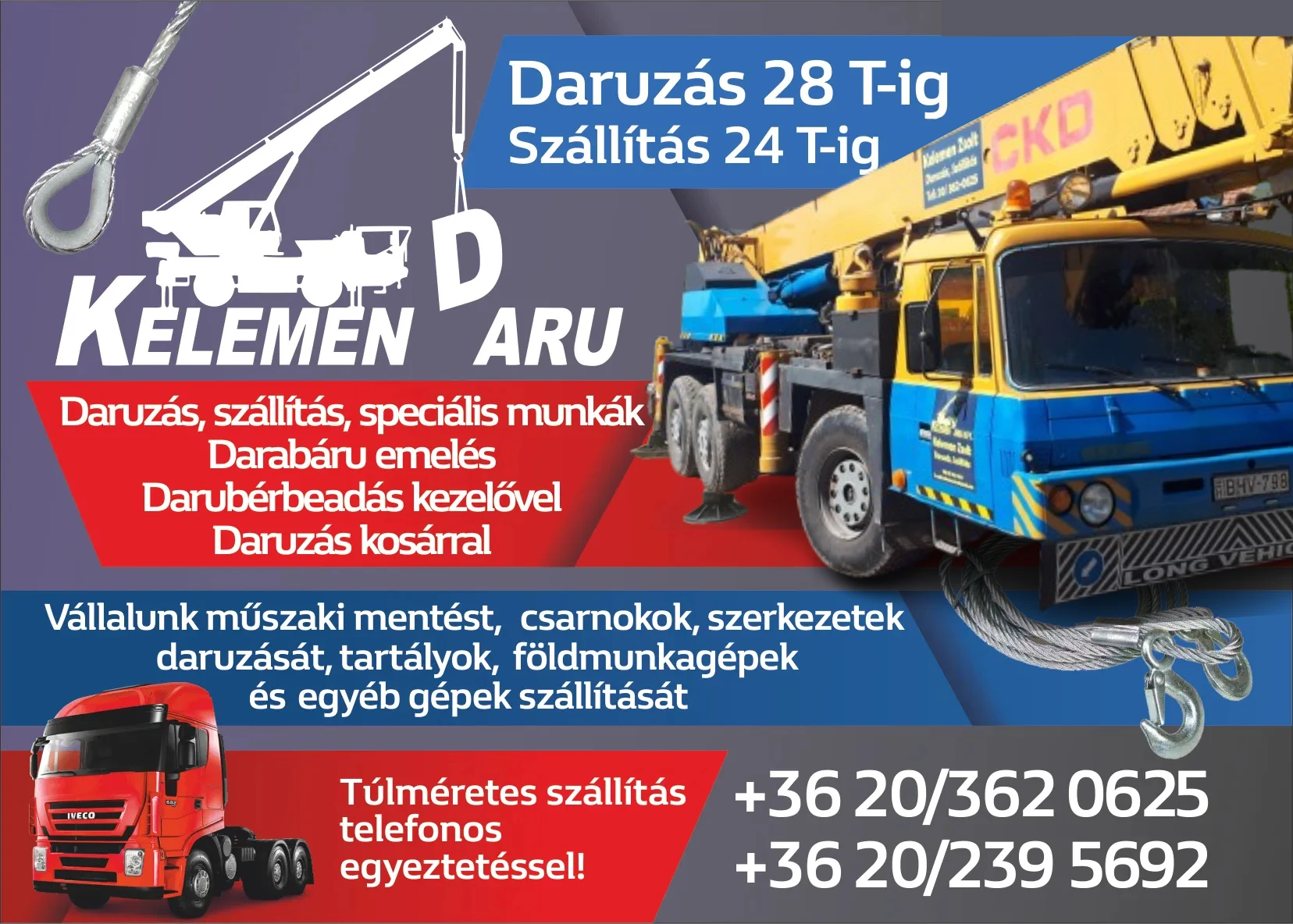 Kelemen Daru – daruzás és fuvarozás